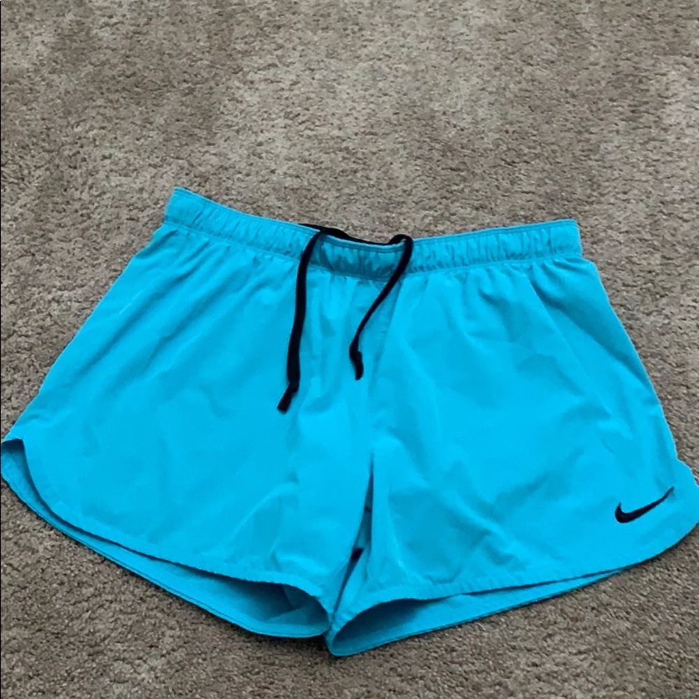 Blue nike workout shorts